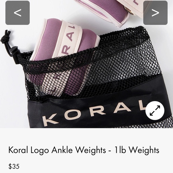NWT: Koral 1 lb ankle weights in mesh bag - Picture 1 of 2